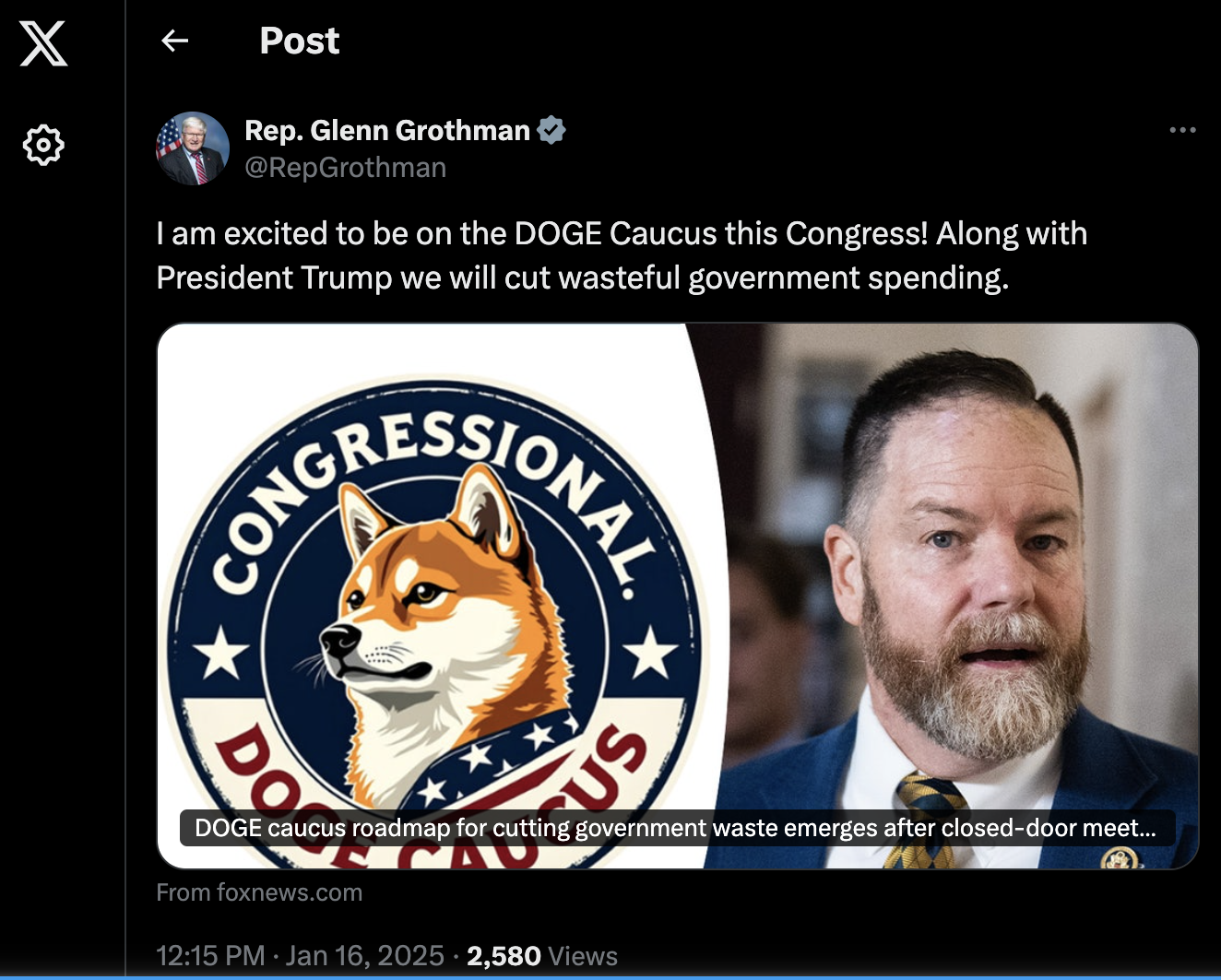 Rep. Grothman announces joining DOGE Caucus | Government | hngnews.com