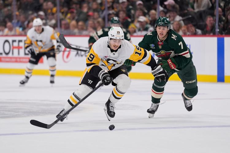 Rust has a goal and an assist as Penguins win 4-1 to send Wild to fifth straight loss