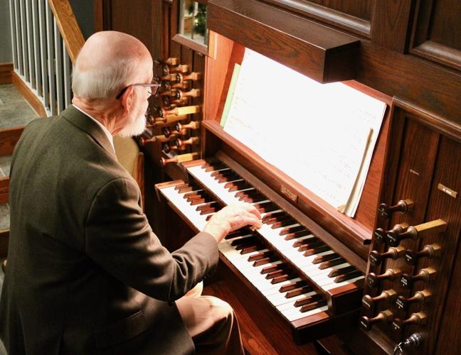 John Krueger on Our Savior's Lutheran Church organ