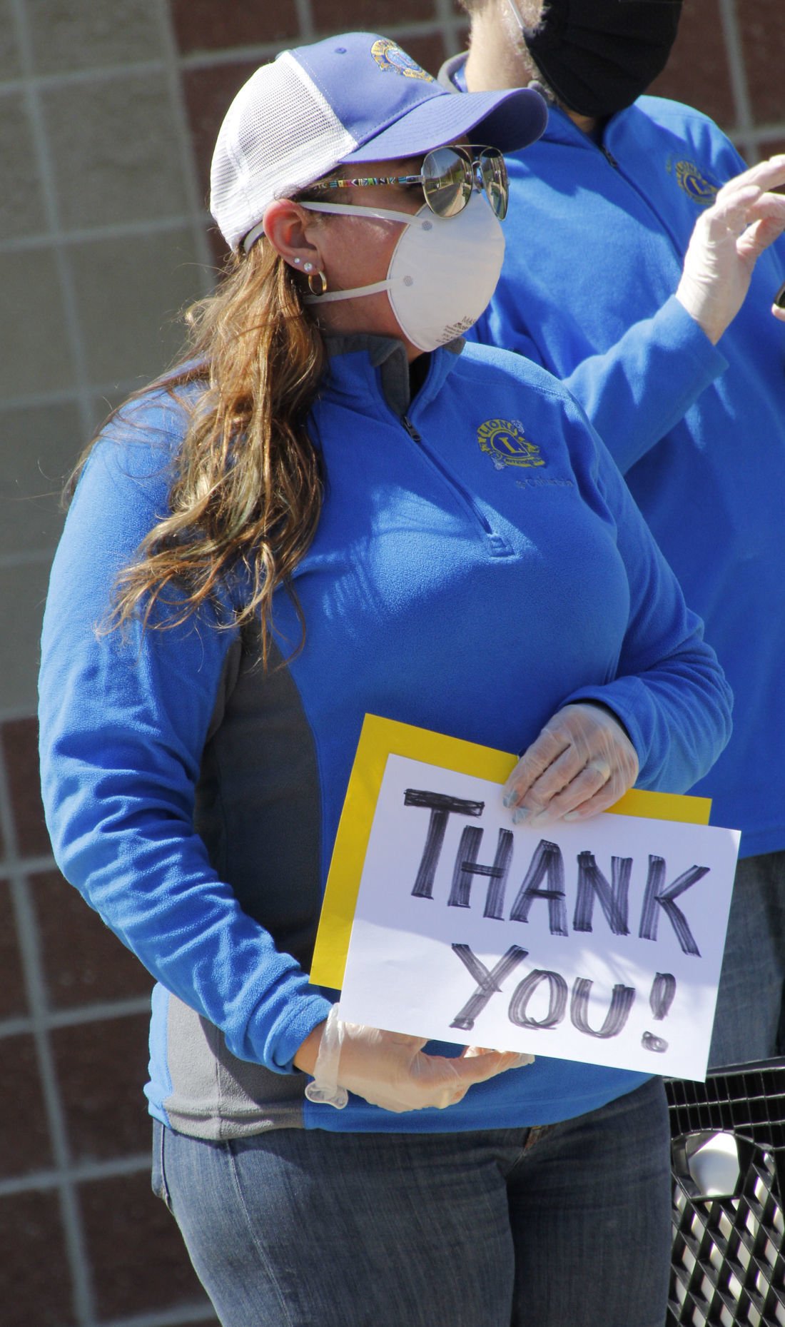 Lions Club milk giveaway