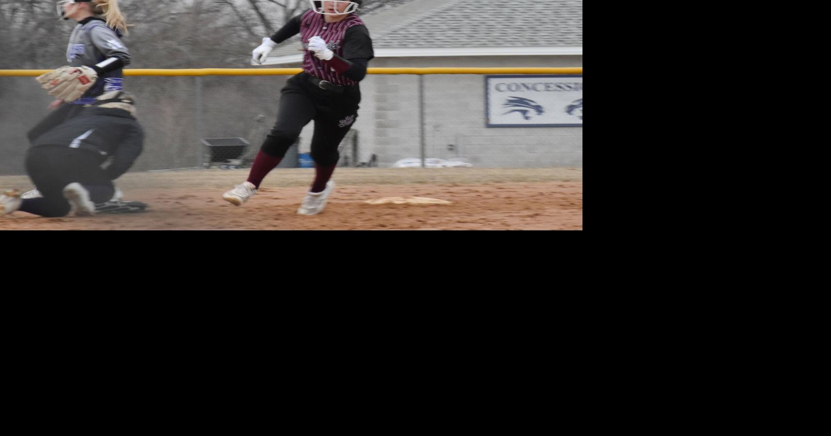 Deerfield softball can't keep up with PalmyraEagle in offensive battle