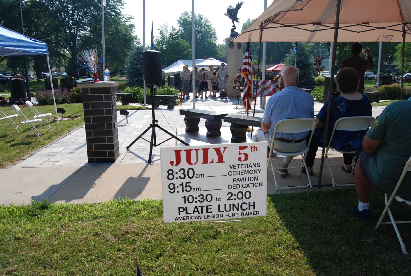 July 5 Veterans Park itinerary