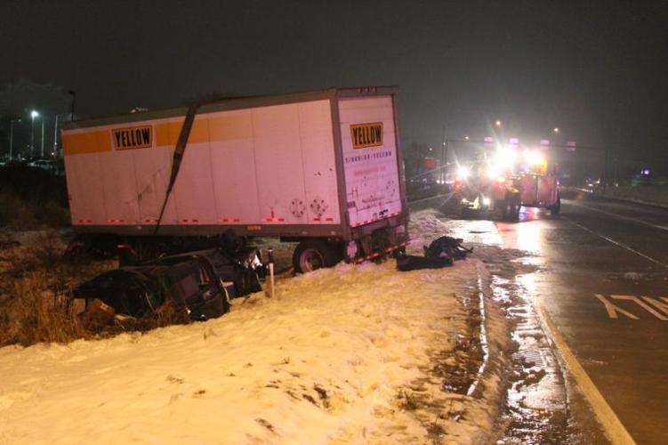 Multiple accidents at Stoughton Road interchange, one injured after
