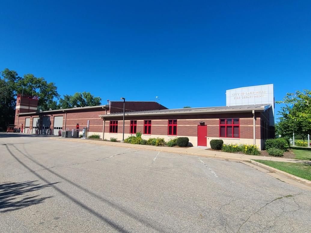 How will a joint fire and EMS department work in Lake Mills? Lake