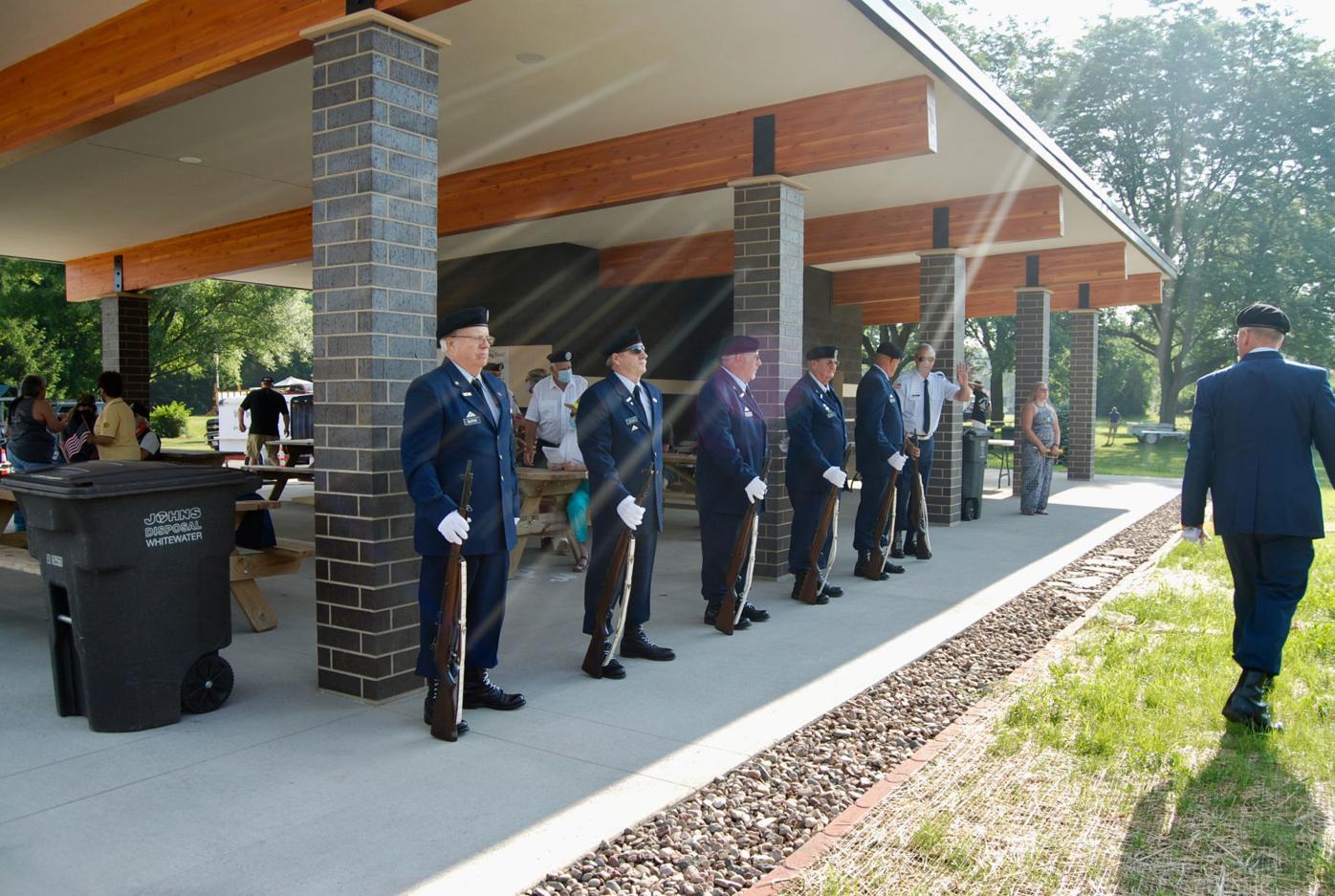 Preparing for a 21 gun salute