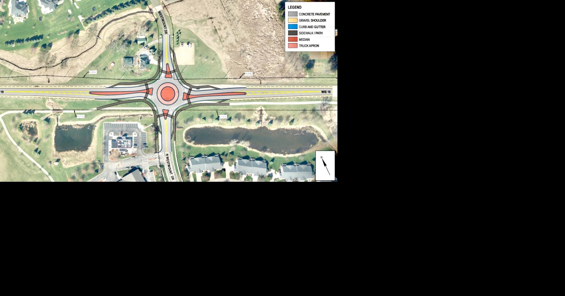 WisDOT, city stand by roundabout at Westmount-19 intersection ...