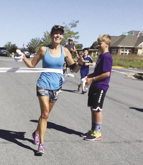 Crossing the finish line