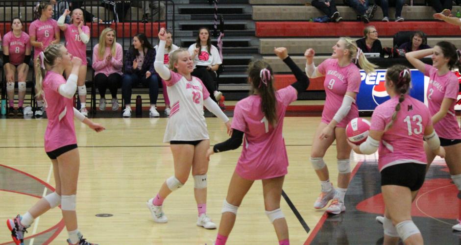 Marshall volleyball ends regular season on hot streak Waterloo / Marshall Courier