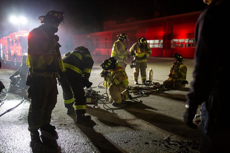 Photographer captures the action of Lake Mills Fire Department training
