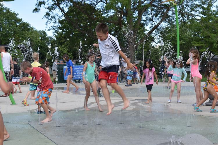 City's first splash pad opens, 250,000 donor celebrates News