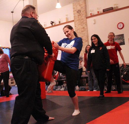 Local women gather for selfdefense class Press