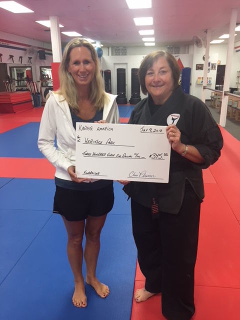Karate America donates