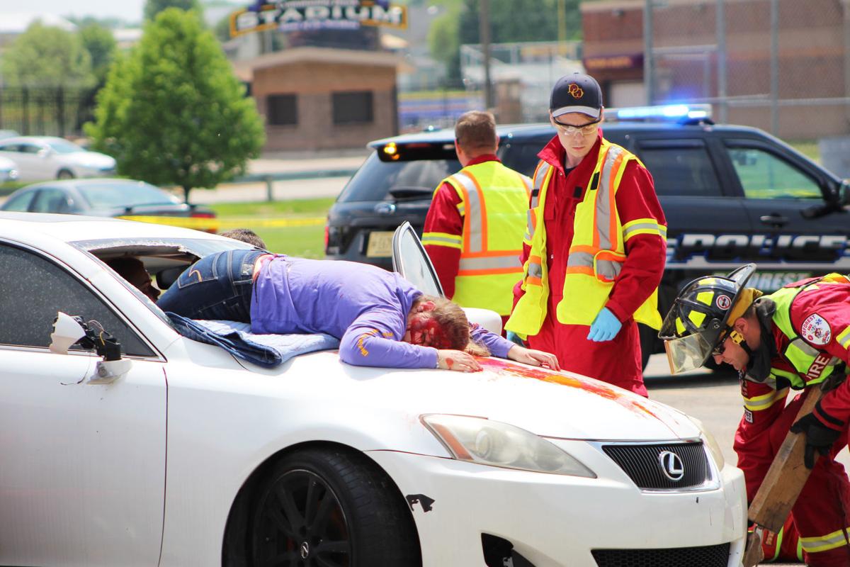 Students watch scene unfold, hear reallife stories during mock crash