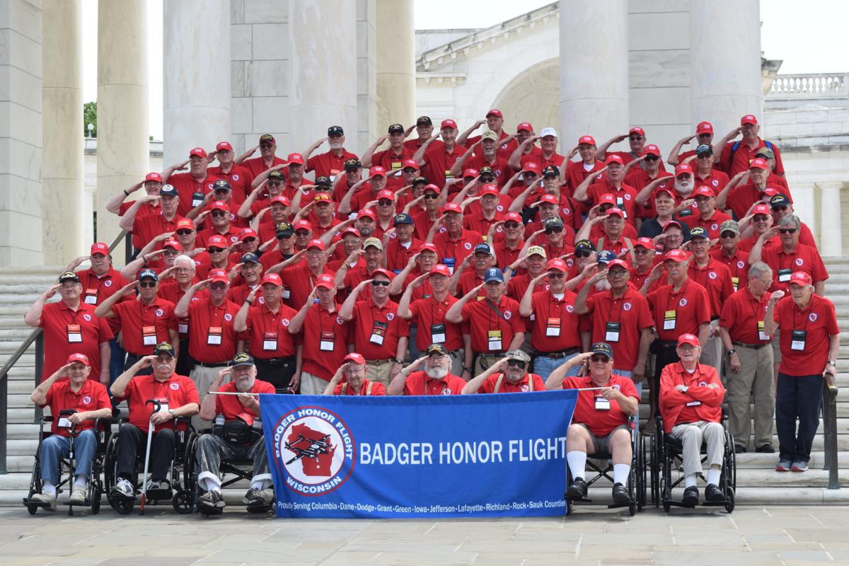 Badger Honor Flight May 12, 2018-Group photo
