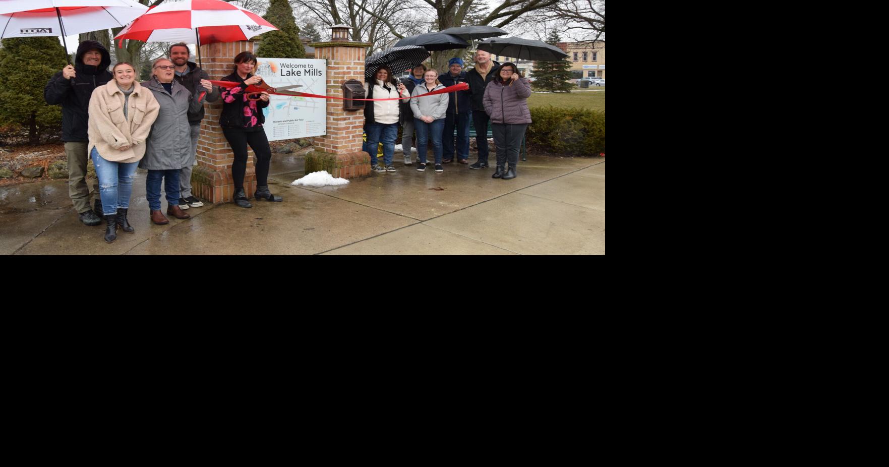 Legendary lake Mills holds ribbon-cutting for walking tour kiosk | Lake