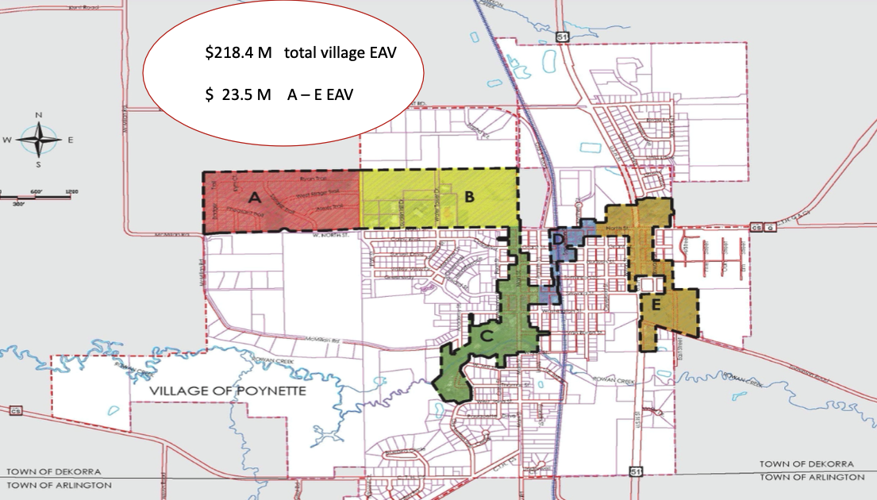 Proposed Poynette Village TID phases