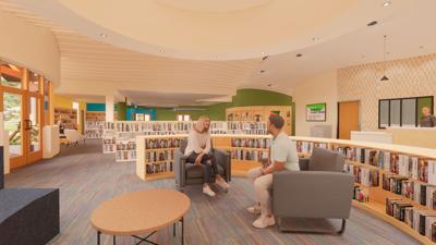 Deerfield Public Library proposed interior