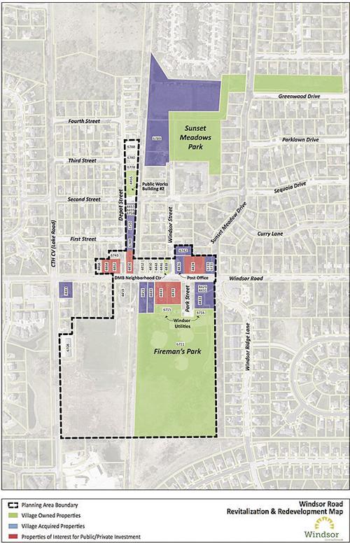 Windsor Road Revitalization and Redevelopment Map