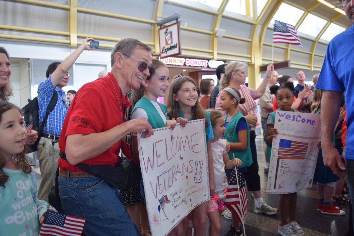 Badger Honor Flight veterans get welcome in Washington D.C. Steven Hovel