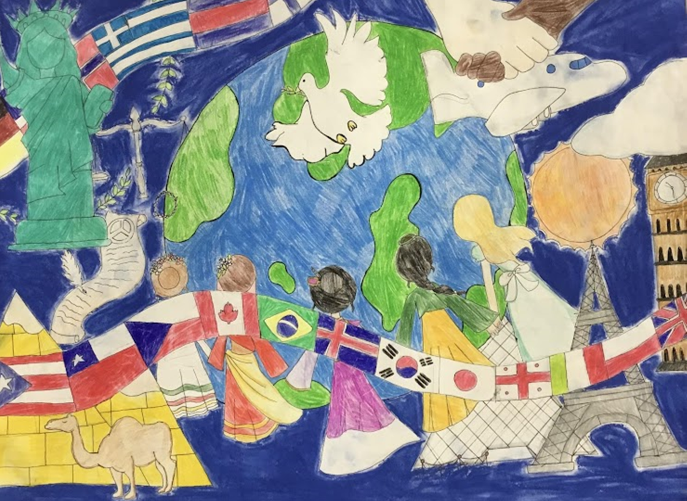 world peace poster making