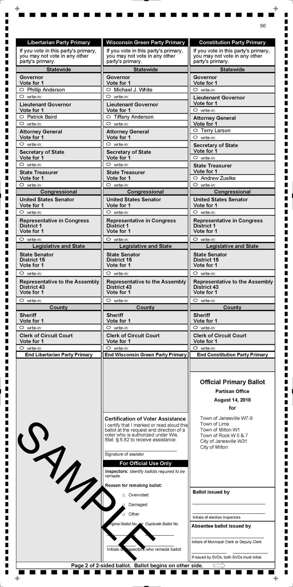 CORRECTION: PRIMARY ELECTION INFORMATION | News | hngnews.com