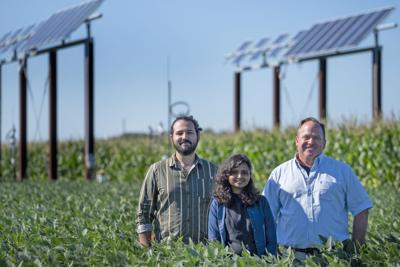 Purdue University is doing research on agrivoltaics.