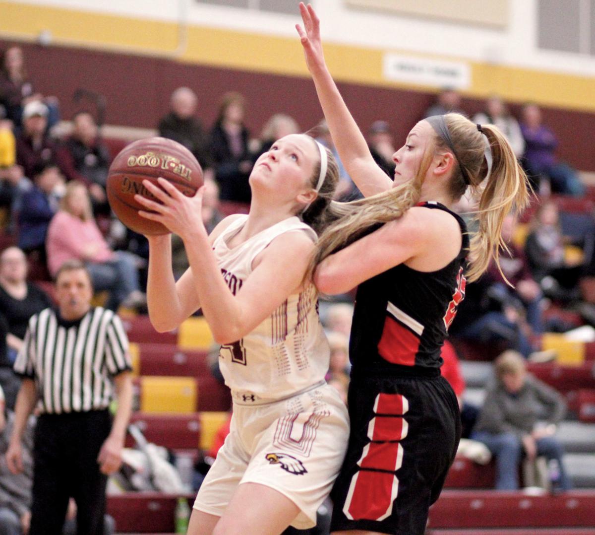 Girls Basketball Red Hawks Overcome Size Disadvantage Against