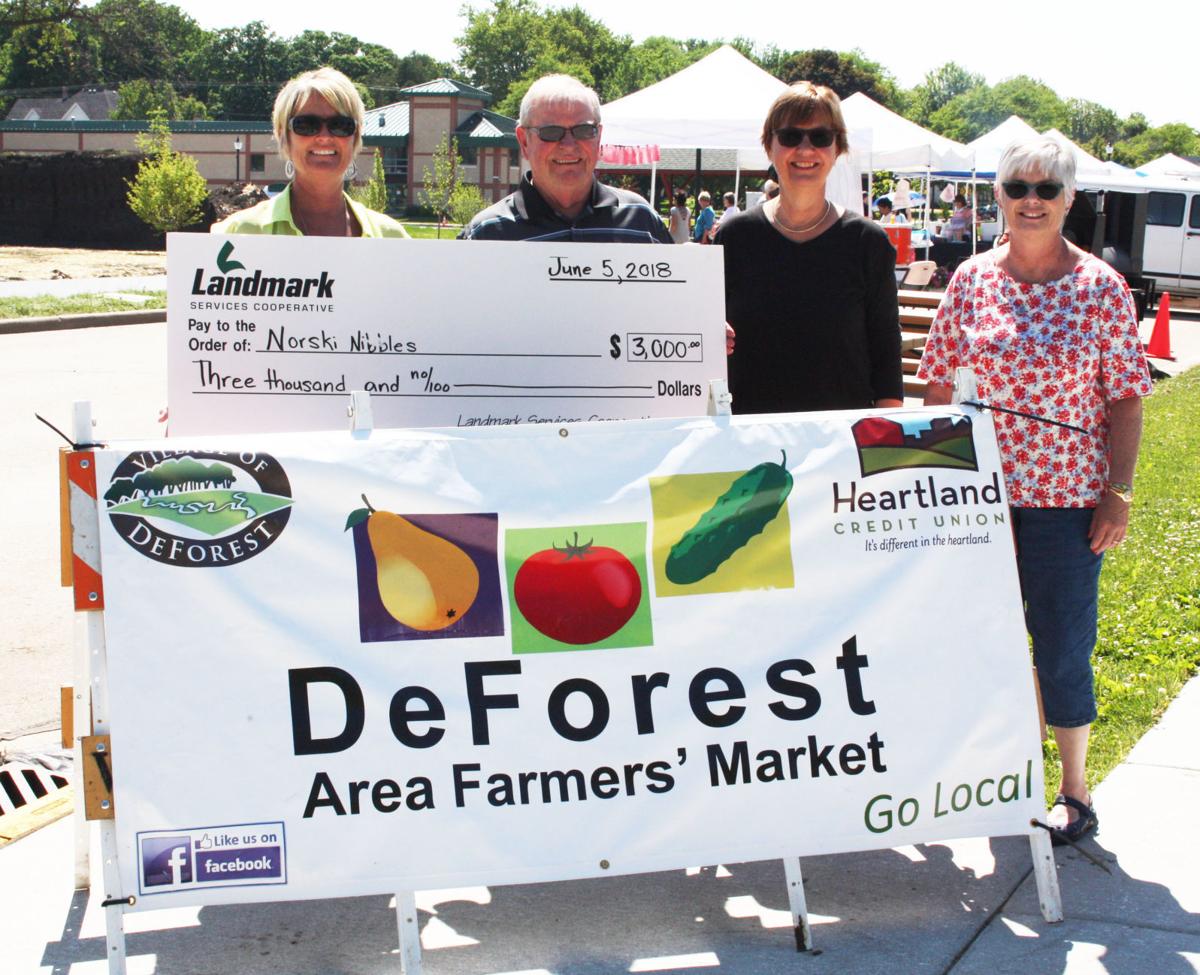Norski Nibbles Receives Donation For Local Farmers Market