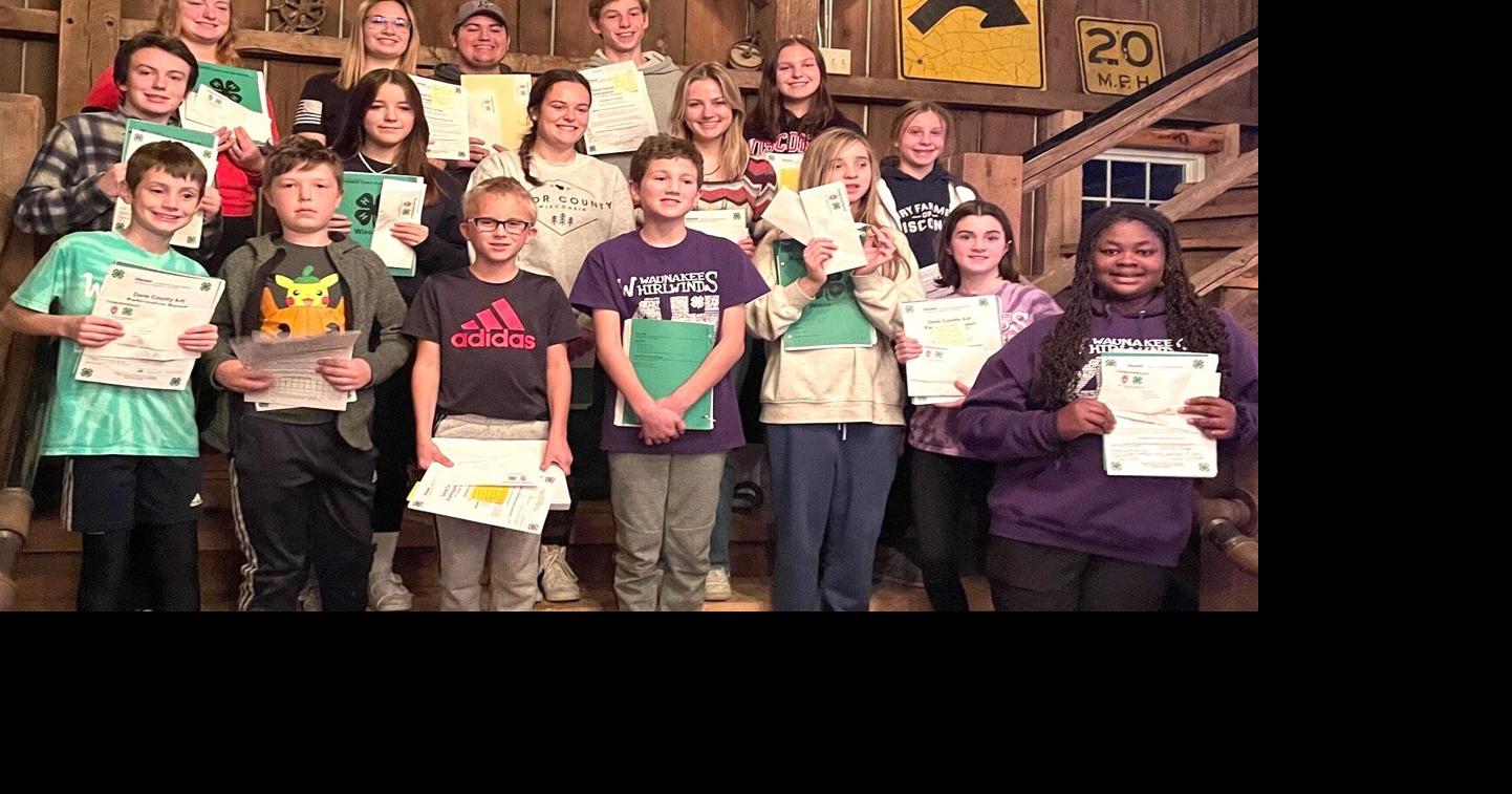 Waunakee Whirlwinds 4H celebrate Record Book Awards Local