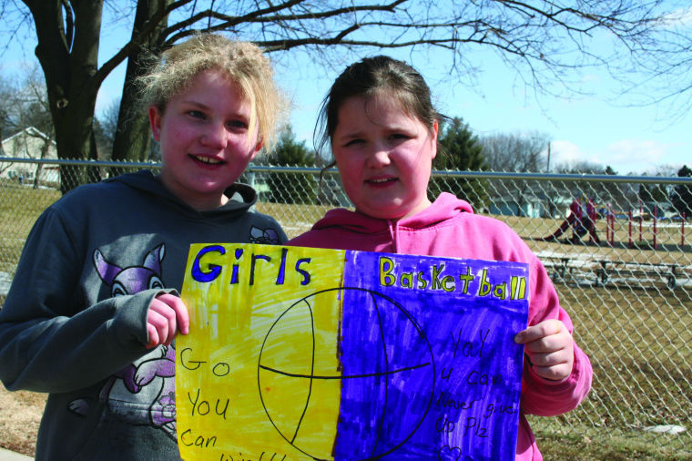 Lady Norskies visit Eagle Point Elementary School
