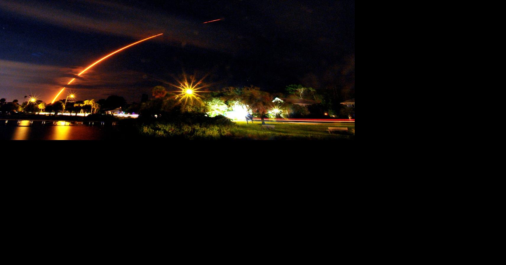 Falcon 9 lights up Melbourne Beach sky with SpainSat launch | North ...