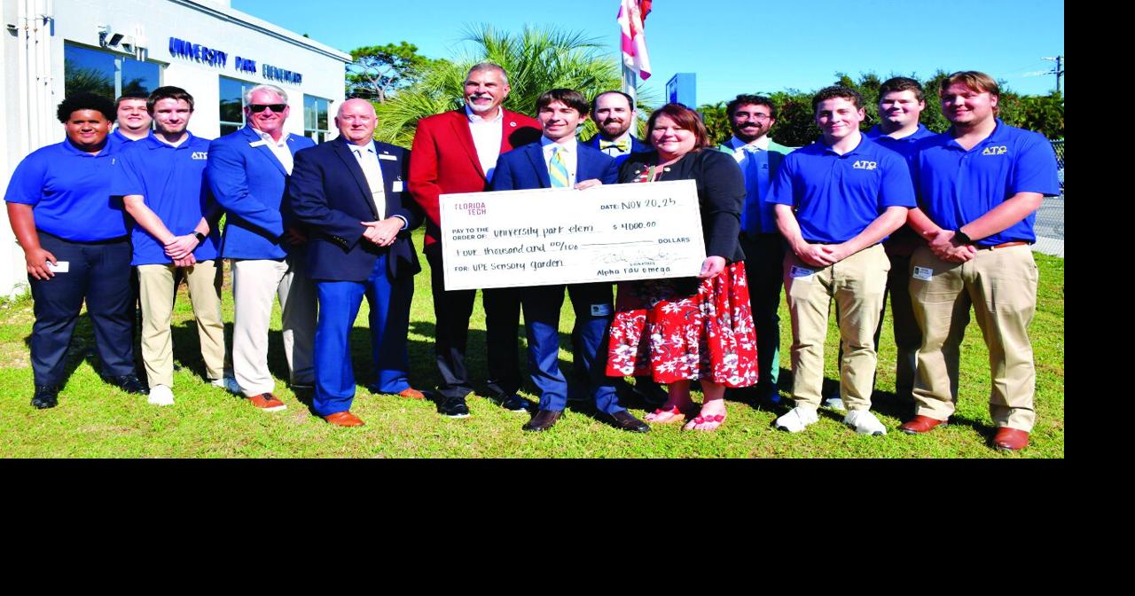 Florida Tech fraternity raises $4,000 to build sensory garden