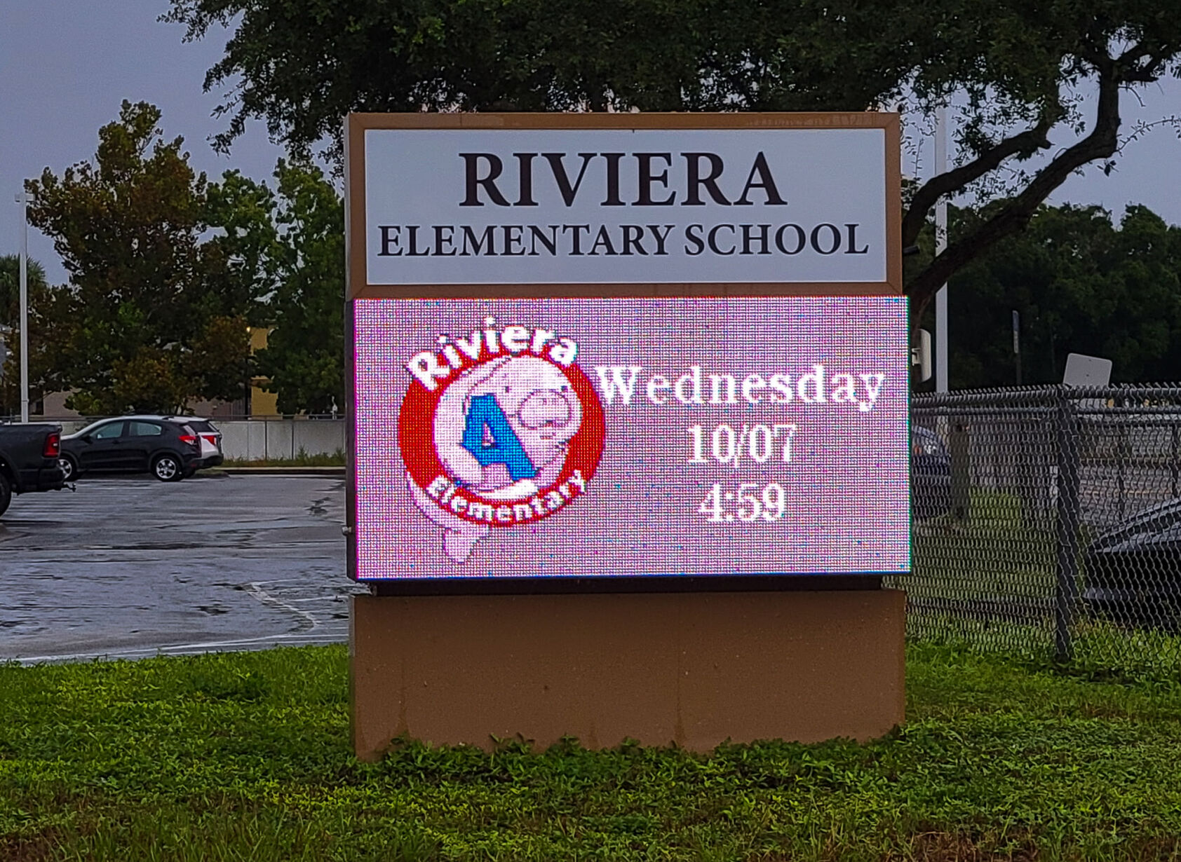 6-year-old dies after video display board falls at Riviera Elementary ...