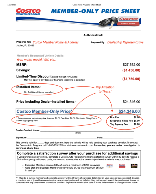 Costco Auto Buying Program Your Best Bet for a Low Price Columns