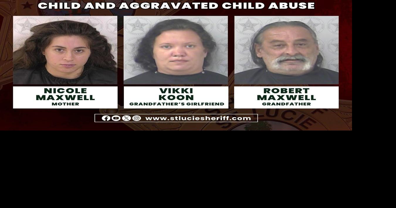 Three charged in death of 3-month-old after 11-month investigationMother, grandfather and his girlfriend arrested on aggravated manslaughter and child abuse charges