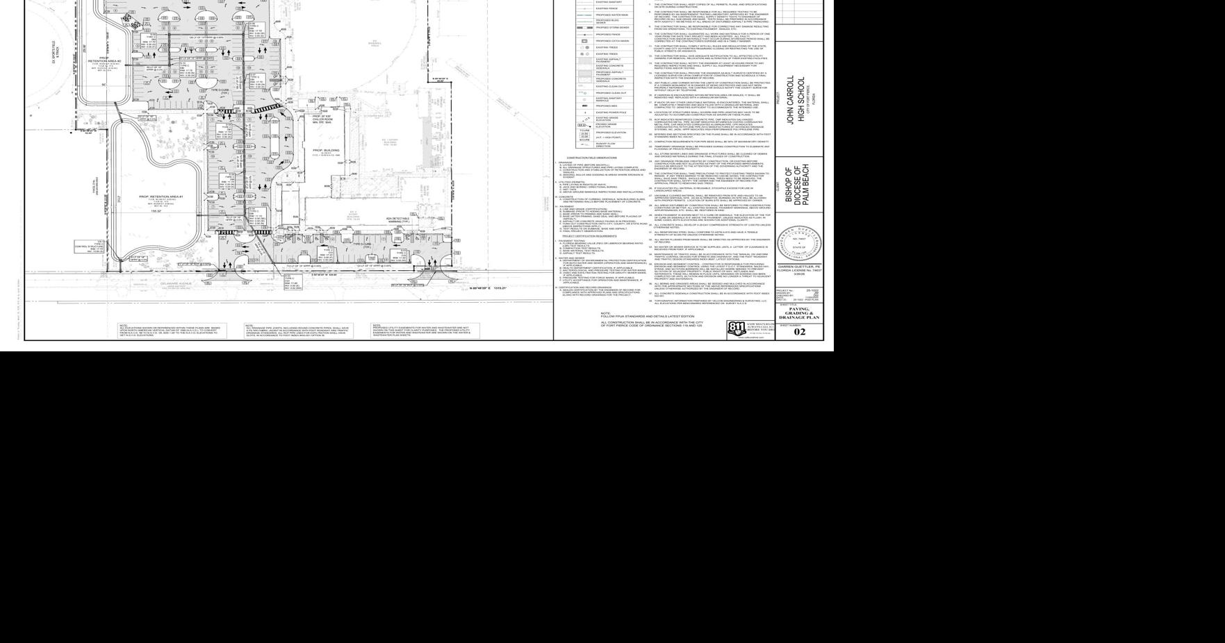 John Carroll High School plans new construction