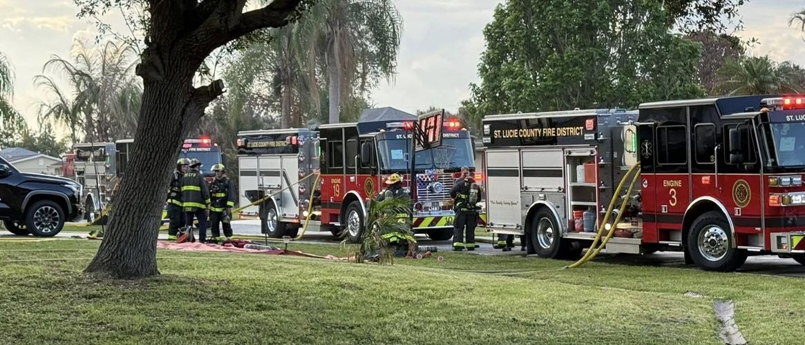 St. Lucie County Fire District crews extinguished fire at Port St ...