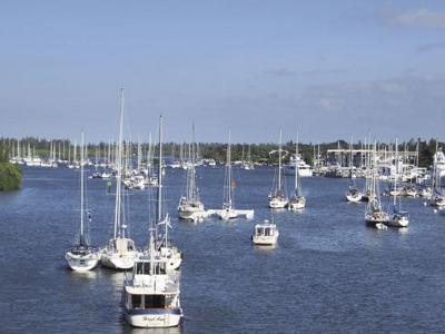 City Officials Considering A Mooring Field For Waterway News New Smyrna Beach City Officials Are Considering A Mooring Field Like This 57 Boat One In Vero