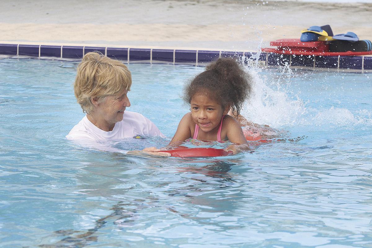 Swim lessons at the Campbell Pool in Daytona Beach Photos & Videos