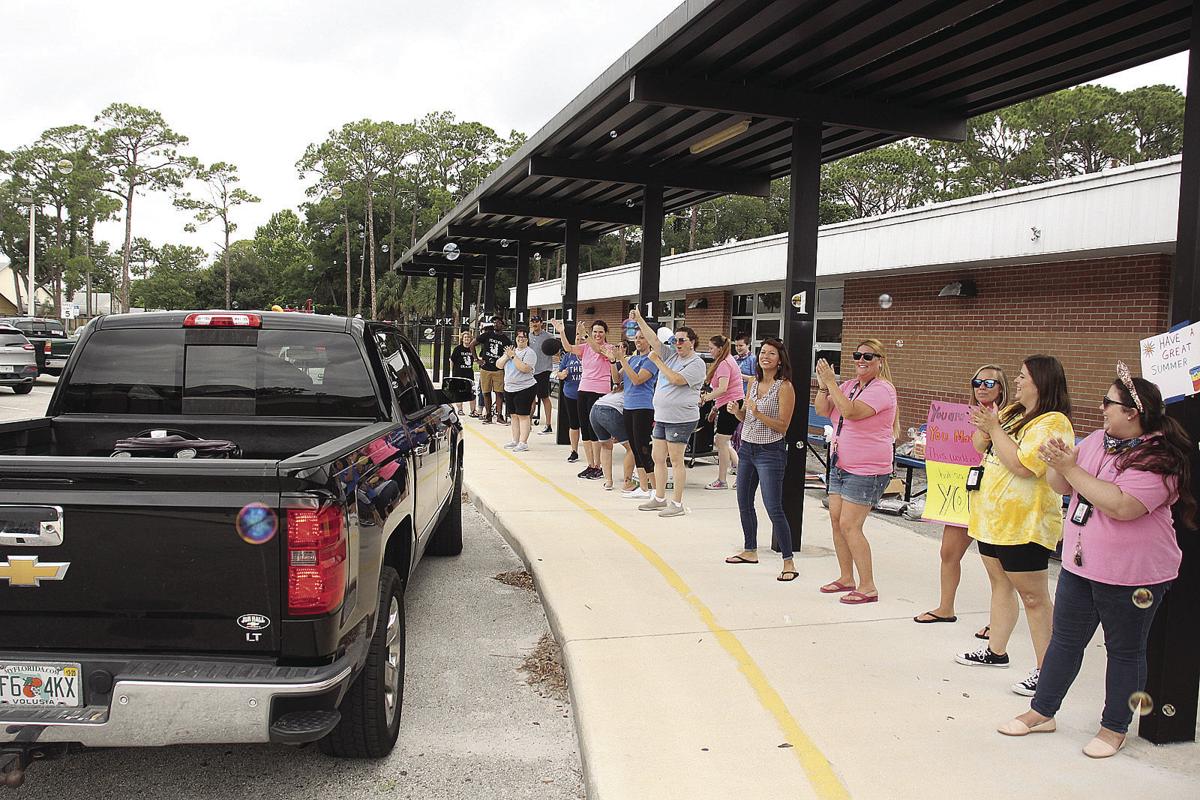 Drivethru Graduation for 5th Graders at South Daytona Elementary