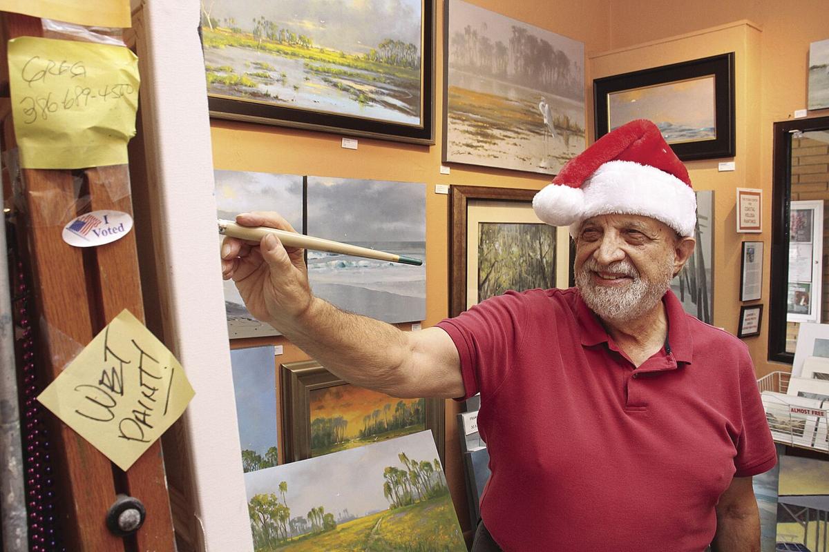 Santa can paint too