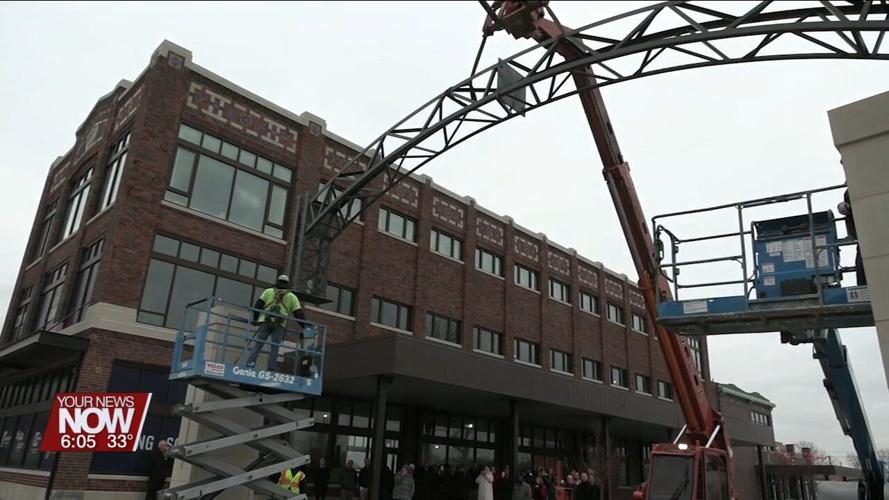 Arch placed marks a momentous moment in John Heaphy's "Spring and Main District" project
