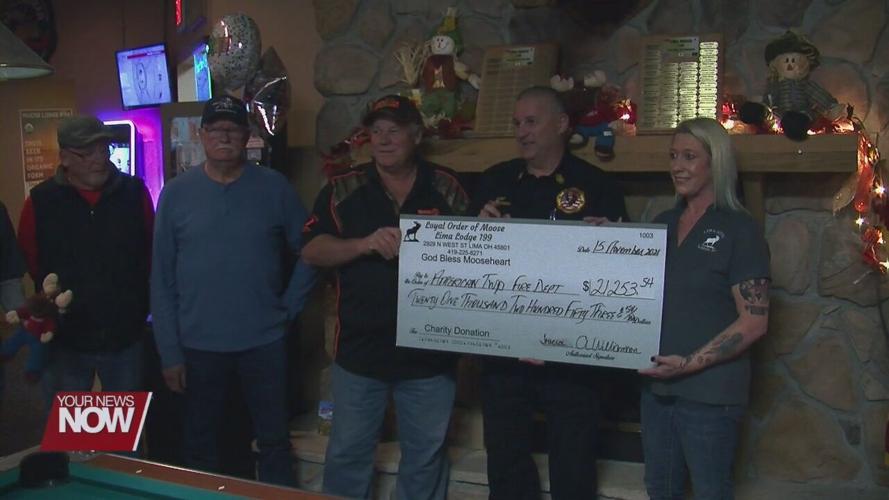 The Lima Moose Lodge gives away nearly $100,000 to local charities