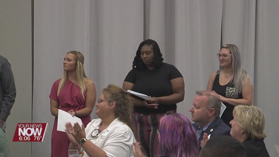 Non-traditional students getting financial assistance from Lima Rotary towards college expenses