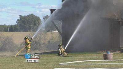 Fire crews battle blaze at a Reservoir Road home
