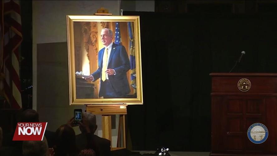 Portrait of Ohio Senate President Matt Huffman is unveiled in Columbus