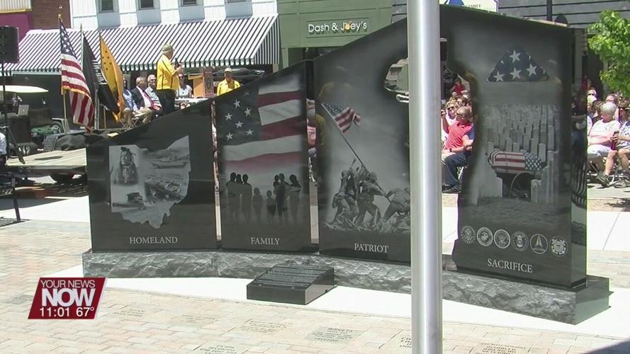 Wapakoneta's Vietnam Veterans of America unveil Gold Star Monument