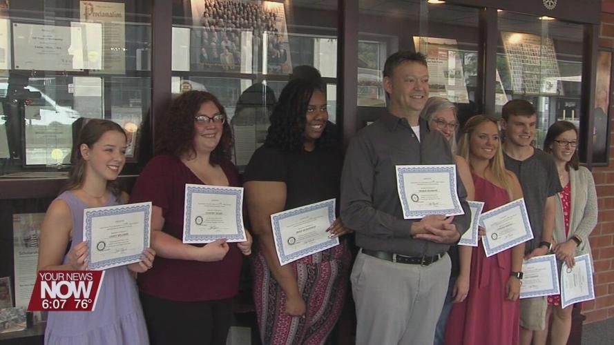 Non-traditional students getting financial assistance from Lima Rotary towards college expenses