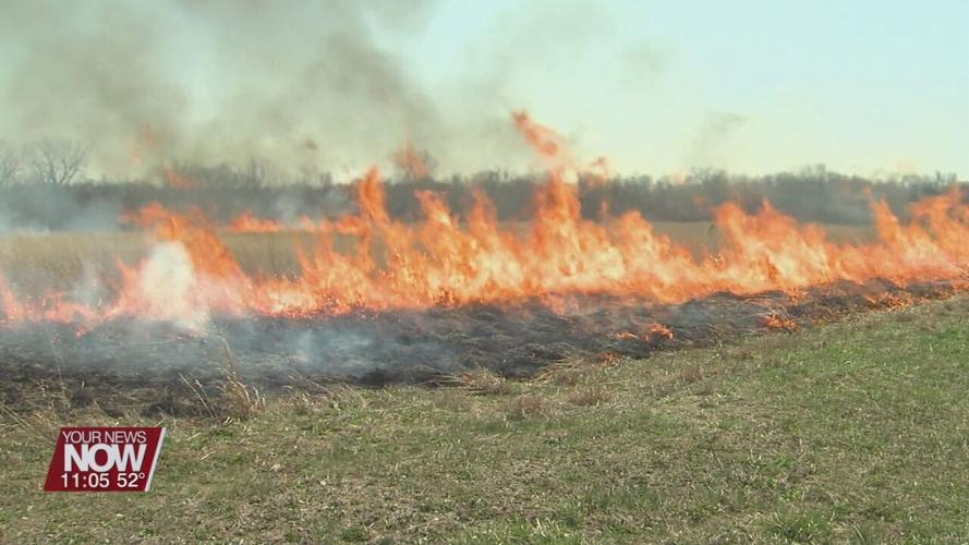 OSU students practice a controlled burn