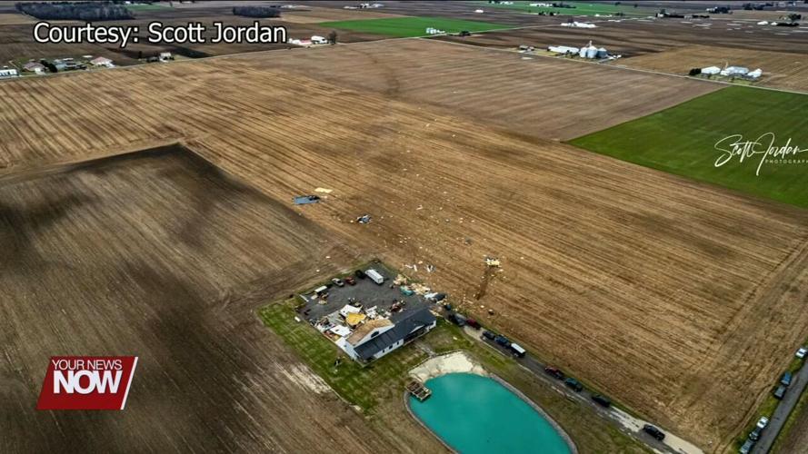Confirmed landspout tornado damages residential home near Leipsic Tuesday afternoon